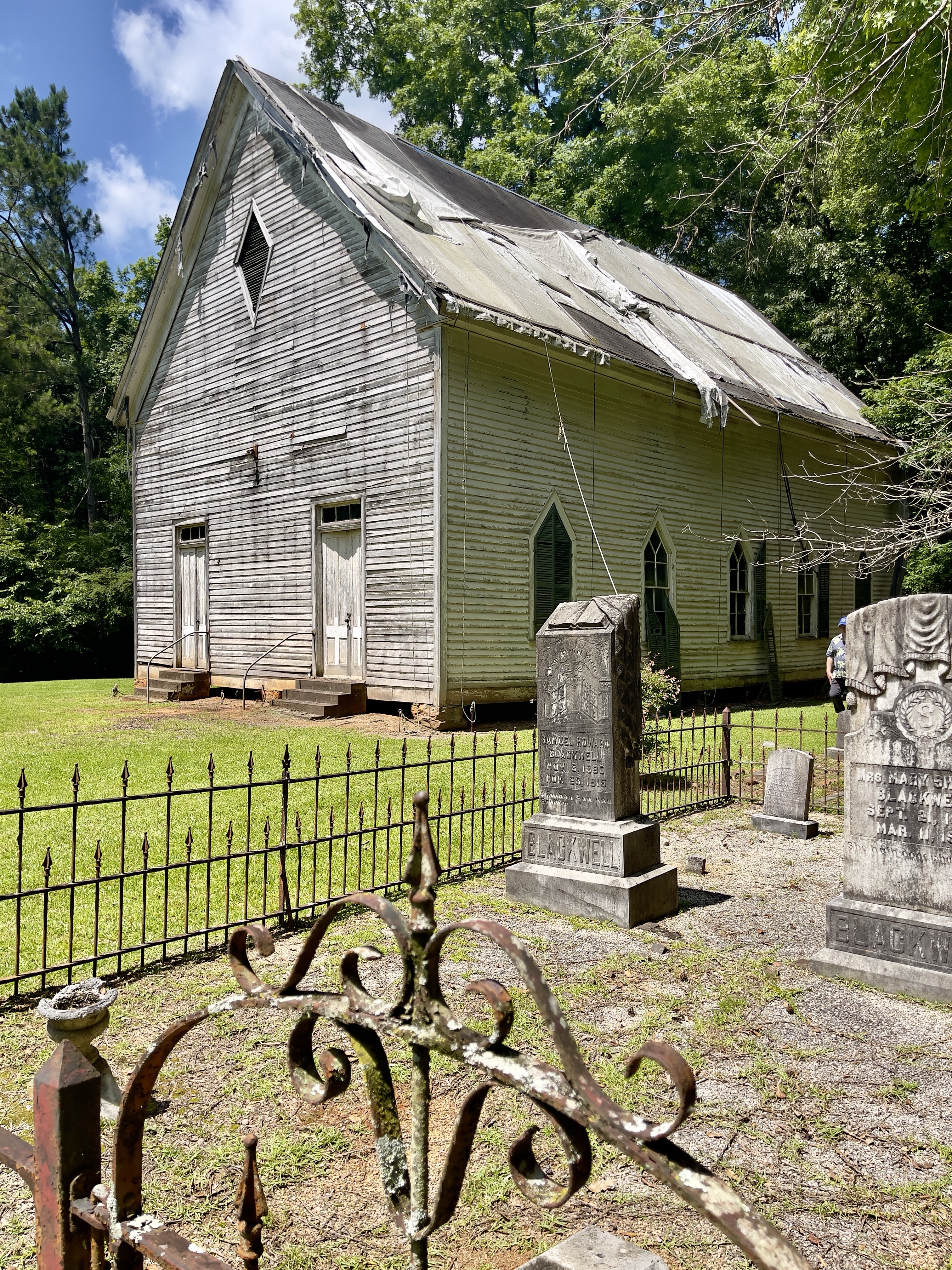 Hopewell Baptist Church & Cemetery near Monticello, Ga / UPDATE