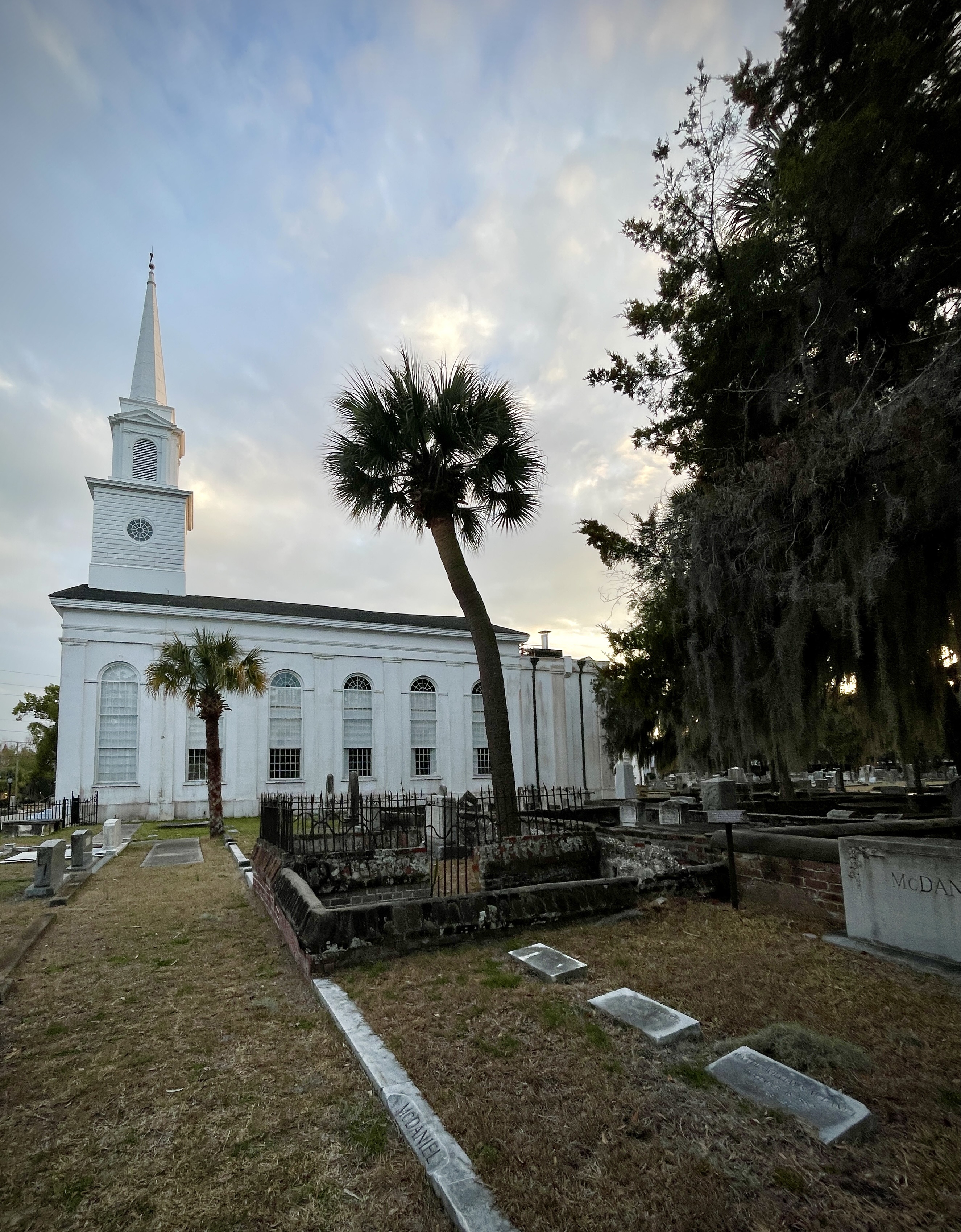 Baptist Church of Beaufort + Cemetery in Beaufort, Sc