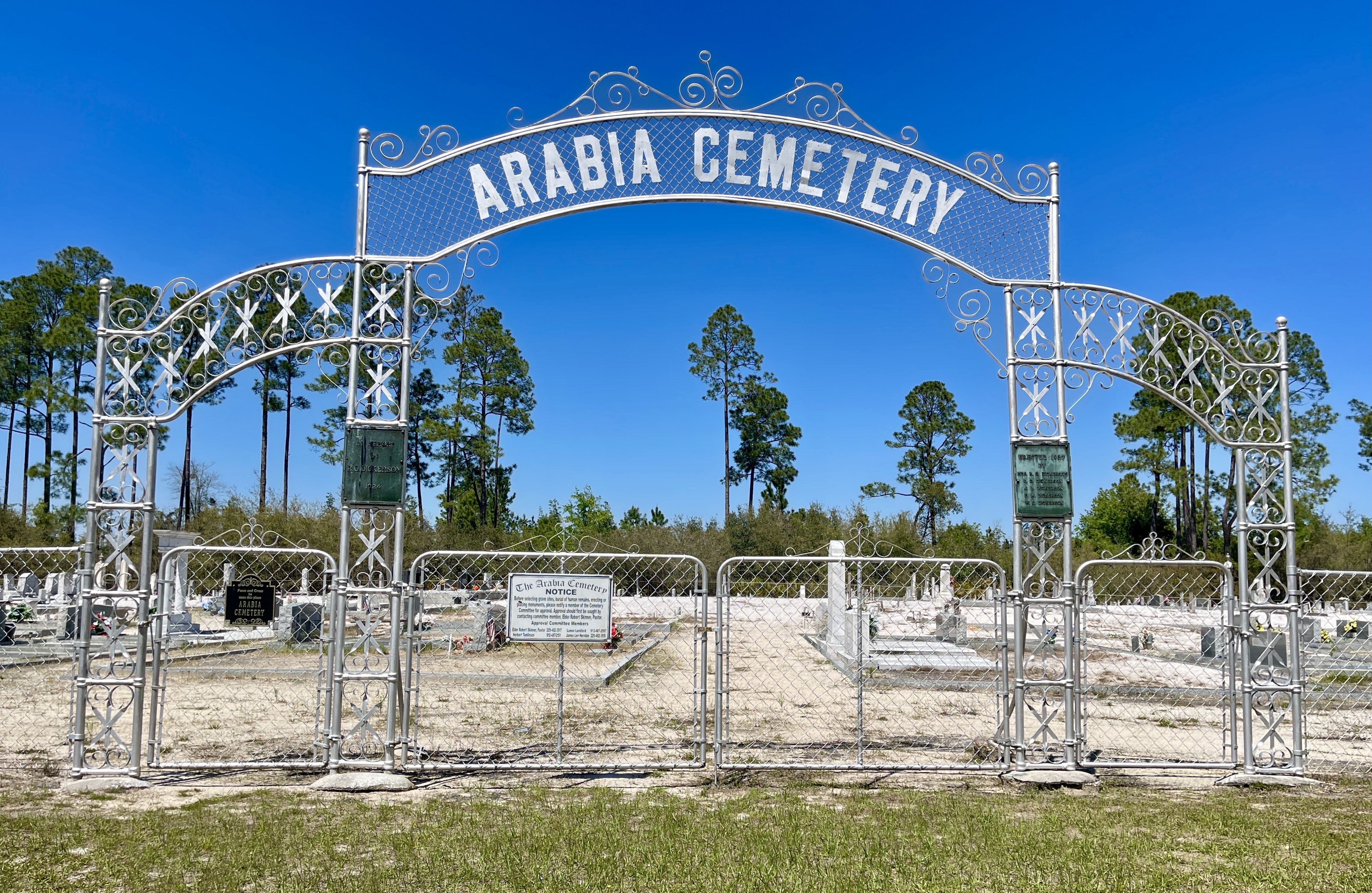 Arabia White Sand Cemetery near Homerville, Ga